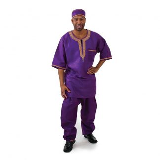 Men's Luxury Pant Set Purple