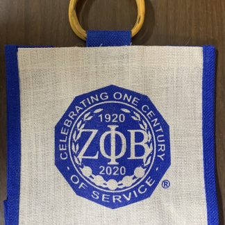 Zeta Phi Beta Centennial Mini Jute Bag