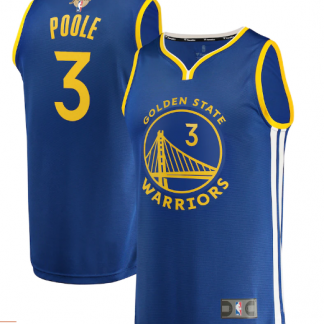 Jordan Poole Golden State Warriors Fanatics Branded 2022 NBA Finals Fast Break Replica Player Jersey Royal - Icon Edition