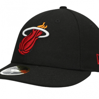 Miami Heat New Era Team Low Profile 59FIFTY Fitted Hat - Black