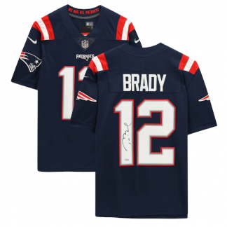 Tom Brady New England Patriots Fanatics Authentic Autographed 2022 Present Nike Limited Jersey - Navy
