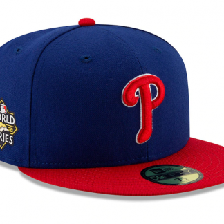 Philadelphia Phillies New Era 2022 World Series Side Patch 59FIFTY Fitted Hat - Royal_Red