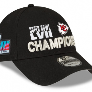 Kansas City Chiefs New Era Super Bowl LVII Champions Parade 9FORTY Adjustable Hat - Black