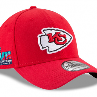 Kansas City Chiefs New Era Super Bowl LVII Champions Side Patch 39THIRTY Flex Hat - Red