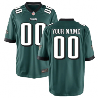 Philadelphia Eagles Nike Custom Game Jersey - Midnight Green