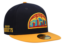 Denver Nuggets New Era Midnight 59FIFTY Fitted Hat - Navy_Gold