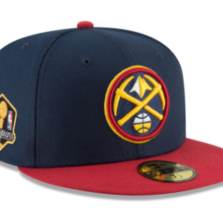 Denver Nuggets New Era 2023 NBA Finals Champions Side Patch Two-Tone 59FIFTY Fitted Hat - Navy_Red