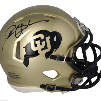 Deion Sanders Colorado Buffaloes Fanatics Authentic Autographed Riddell Gold Speed Mini Helmet Signature